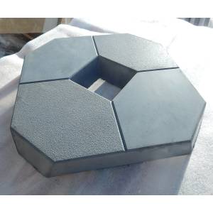 Бетонная газонная плитка для экопарковки «Восьмигранник»